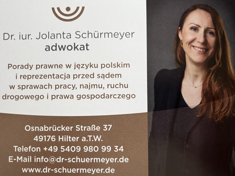 Adwokat Dr. mur. Jolanta Schürmeyer